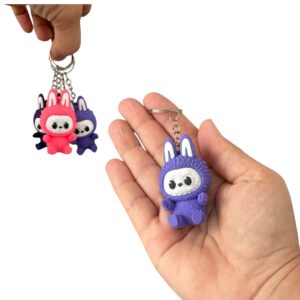 Zawieszka stworek 3D z uszami – uroczy brelok do kluczy lub plecaka