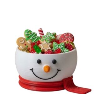 Bałwankowy pojemniczek na łakocie 3D